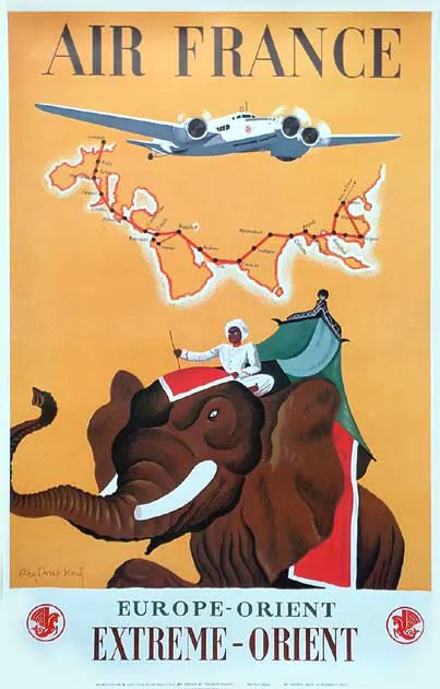 Air France poster: Europe–Orient, Extrême-Orient