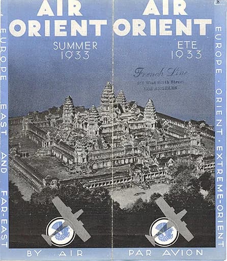 Air Orient poster, summer 1933: Europe, Orient, Far East, by air