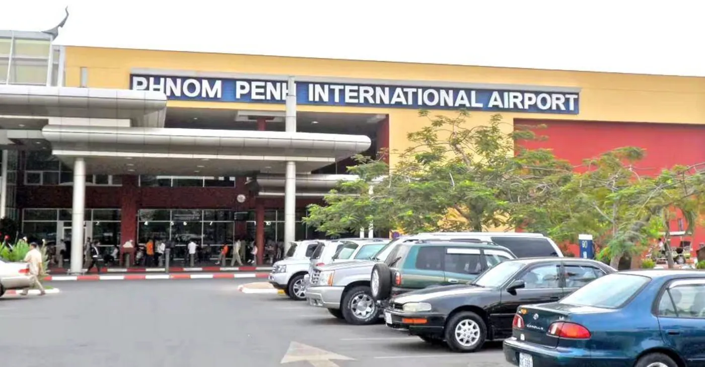 The entrance of Phnom Penh International Airport