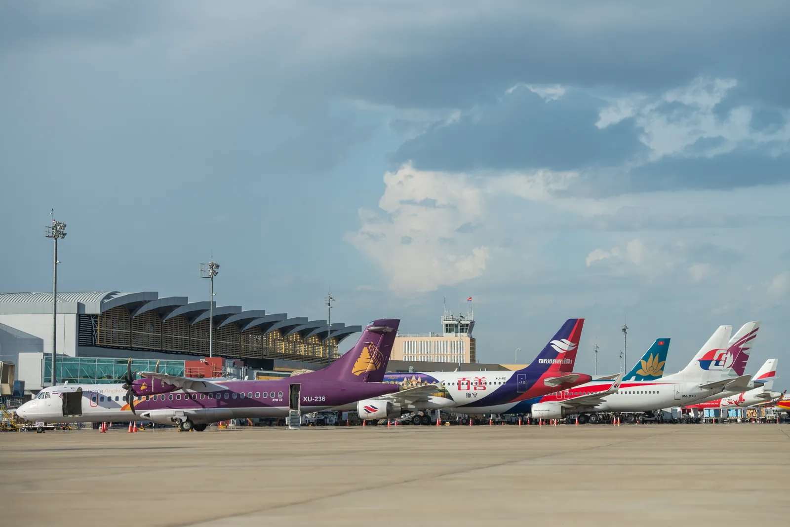 Aircraft on the apron